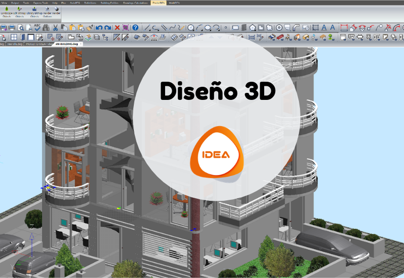 Diseño de arquitectura BIM 3D en IDEA Architecture