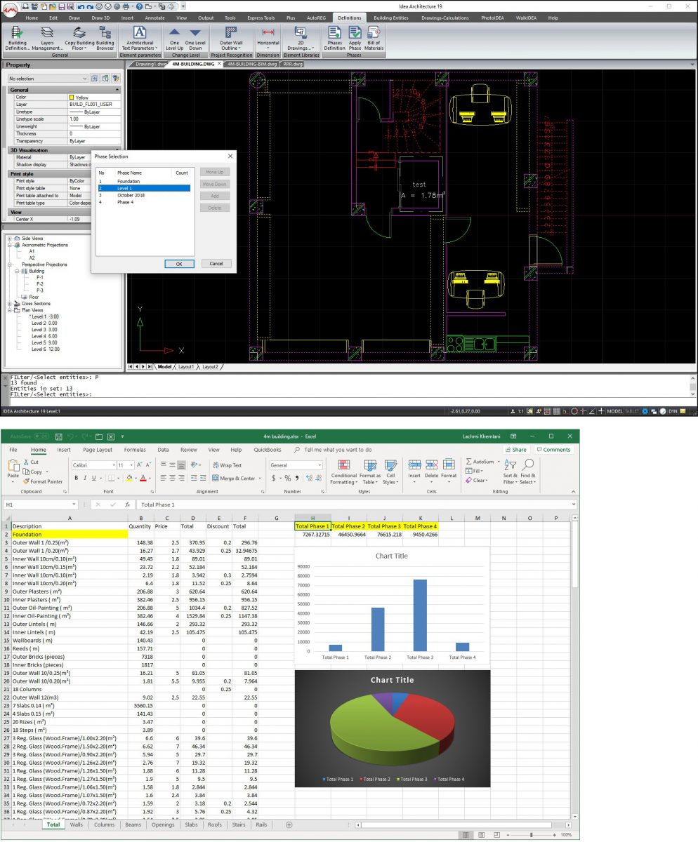 Lista de materiales en IDEA Arquitectura 19