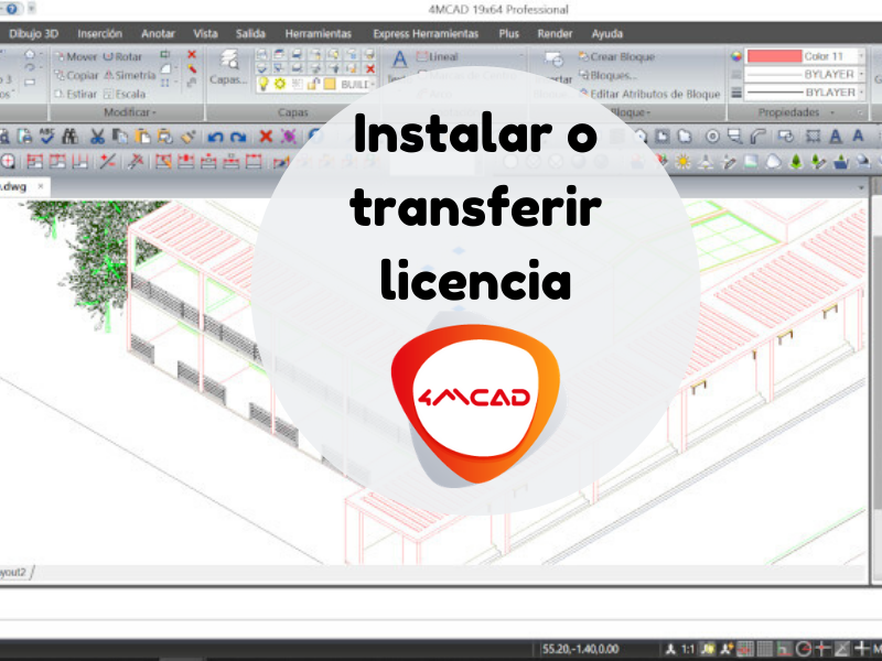 ¿Cómo instalar 4MCAD o transferir licencias?