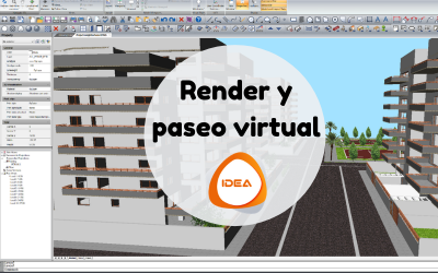 Render del proyecto y paseo virtual con IDEA Architecture